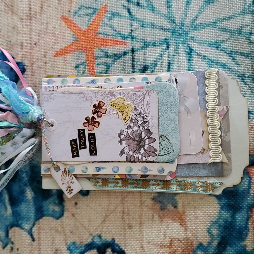๐2xHP๐"Make Today Count" Personal Shabby Chic Flip Journal - Picture 1 of 16